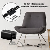 20/40pcs Furniture Feet Plastic rectangle Non-Slip Chair Legs