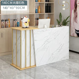 Modern wood Reception Desks Simple Supermarket Cashier Hotel