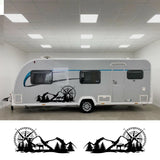 2PCS Mountain Car Stickers for RVs and Campers