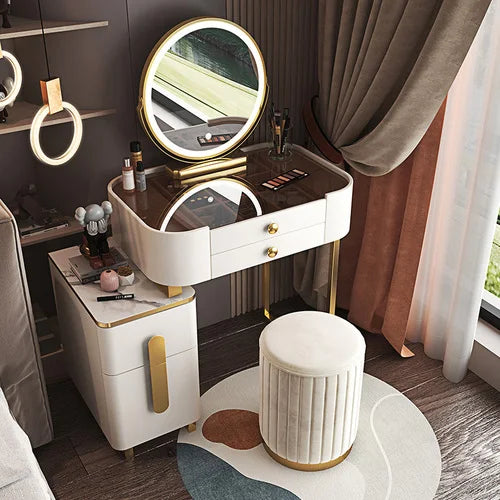 Classic Dressing Table Modern Organizers Mirror Vanity Storage