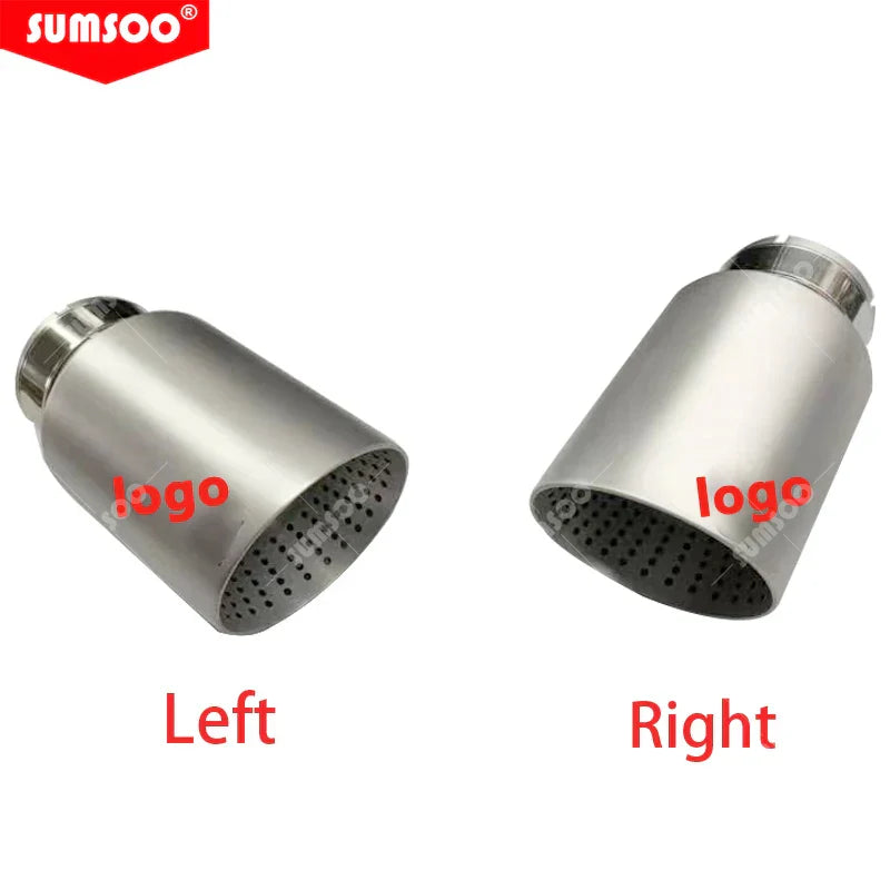 1 Pcs Matte Stainless Steel Car Muffler Tip