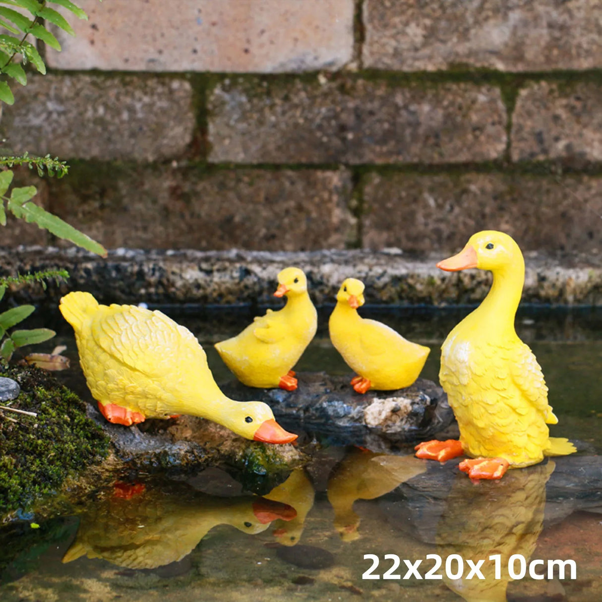 Cute Duck Resin Garden Statue Backyard Pond Ducks