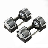 Precision Steel Plated Dumbbell Set, Fast Weight, Adjustable,