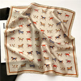 100 Real Silk Square Scarves Women Bandana High