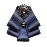 Men's Bow Tie Rhinestone Ribbon British Business Banquet