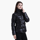 SANTELON Winter Short Parkas Slim Design Puffer Jackets
