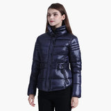 SANTELON Winter Short Parkas Slim Design Puffer Jackets