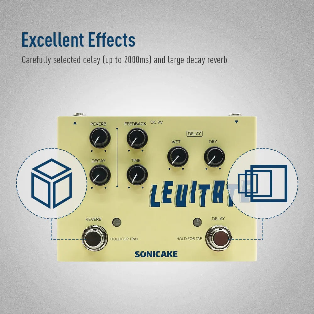 SONICAKE Levitate Digital Delay and Reverb 2 in