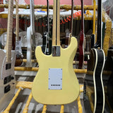 ST Electric Guitar, Cream Yellow Color, Mahogany Body,