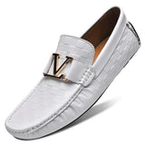 Men's Loafers Flats Office Moccasins Driving Wedding Business Buckle Strap Slip on