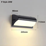 Led Outdoor Wall Light Waterproof IP65 Motion Sensor