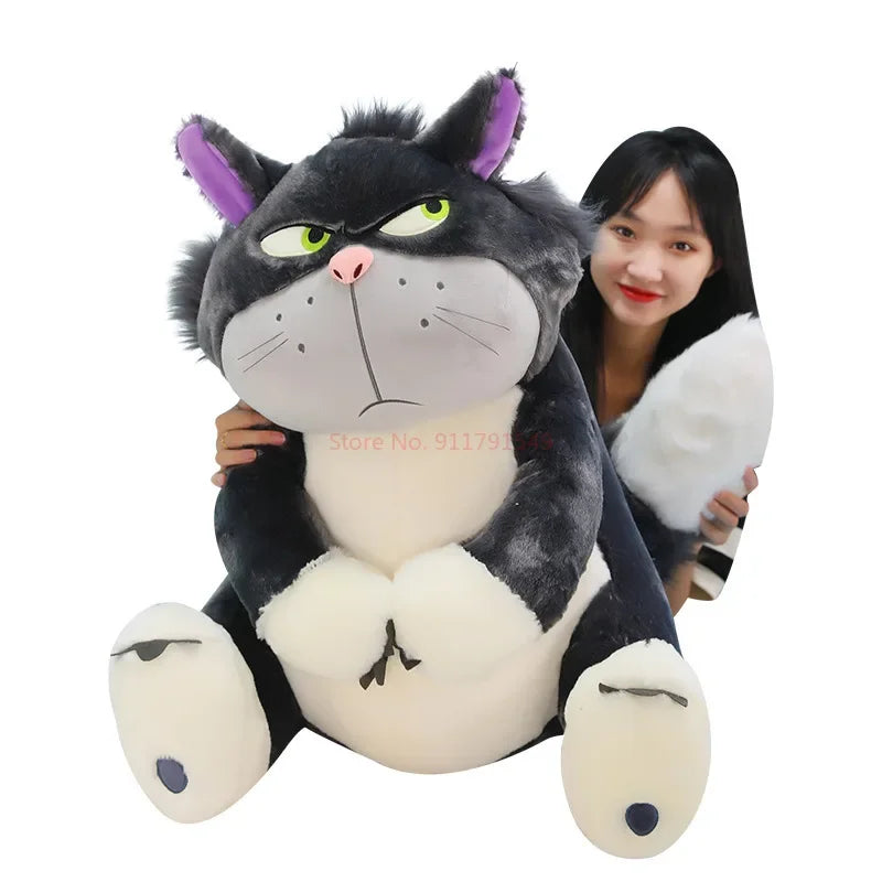 30-60cm Genuine Disney Lucifer Plush Toy Kawaii Stuffed