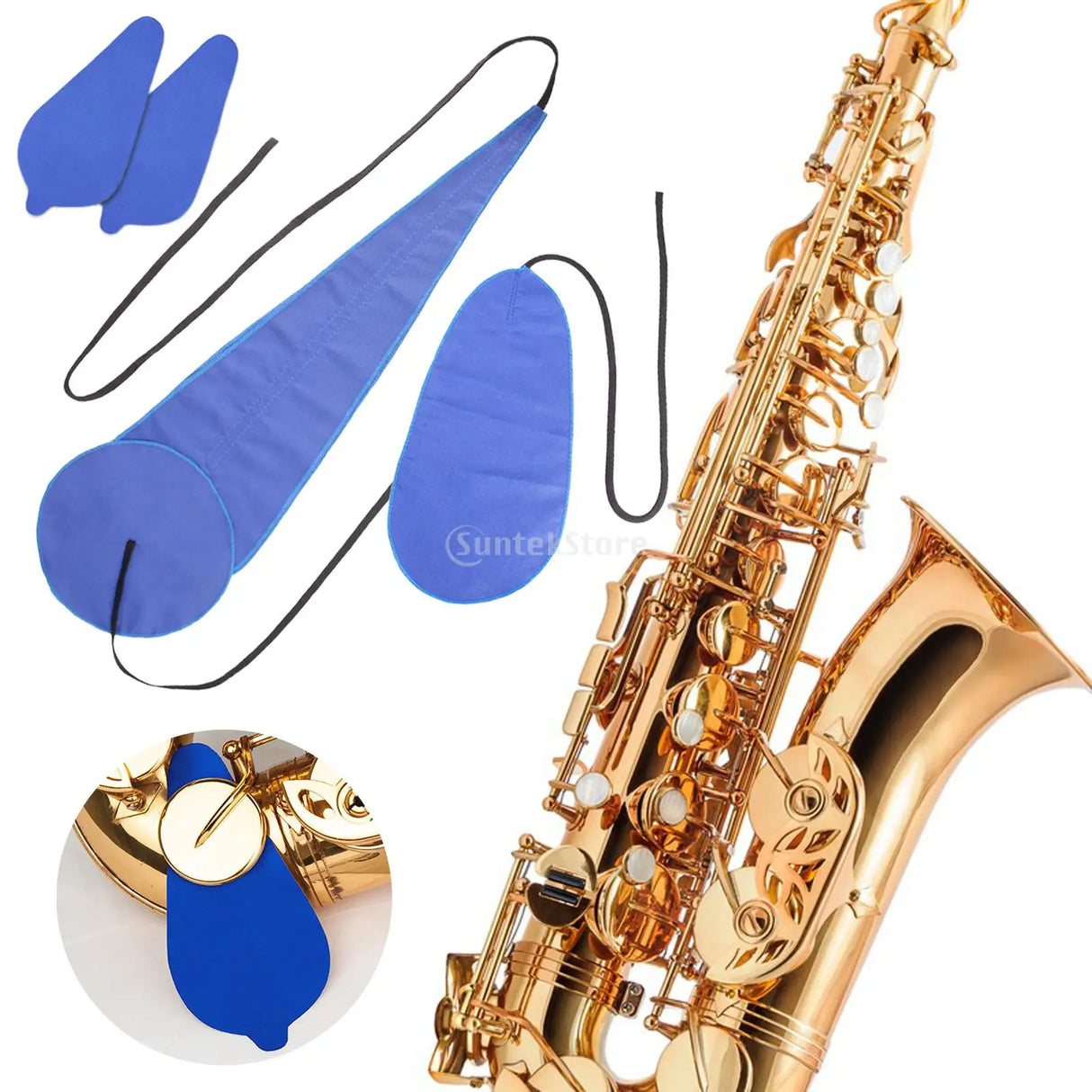 Saxophone Clean Kits 10 in 1, Sax Cork
