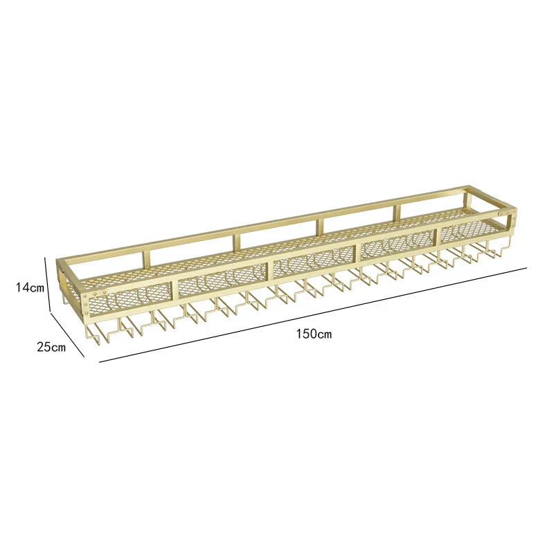 Bar Metal Wine Rack Display Wall Mounted Club