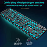 Three-piece Set Punk Gaming Keyboard and Mouse Earphone