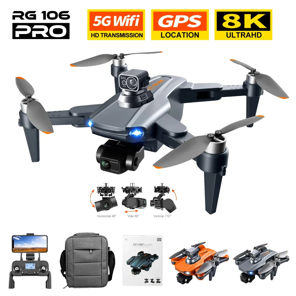 RG106 PRO Drone 8K Professional 5G GPS WIFI