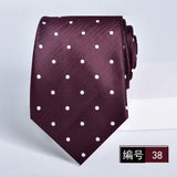 ties for men 2024 Luxury Wine Red Groom