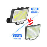 200LED Trifold Porch Lights Fall Prevention Wall Lamp