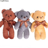 10/12Pcs/Lot Soft Stuffed Bear Plush Toys Mini Teddy