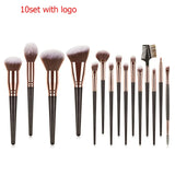 Private Label 15pcs Makeup Brushes Set Custom Bulk