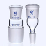 Lab Glass Adapter with 24*19/19*14/29*24/19*24/24*29 Female/male Connecting Glass