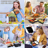20/50pcs Lunch Box 3 Compartment Food Storages With