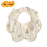 New Thickened 7 Layers Cotton Waterproof Baby Bibs