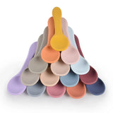 2 PCS Silicone Spoon Fork for Baby Utensils