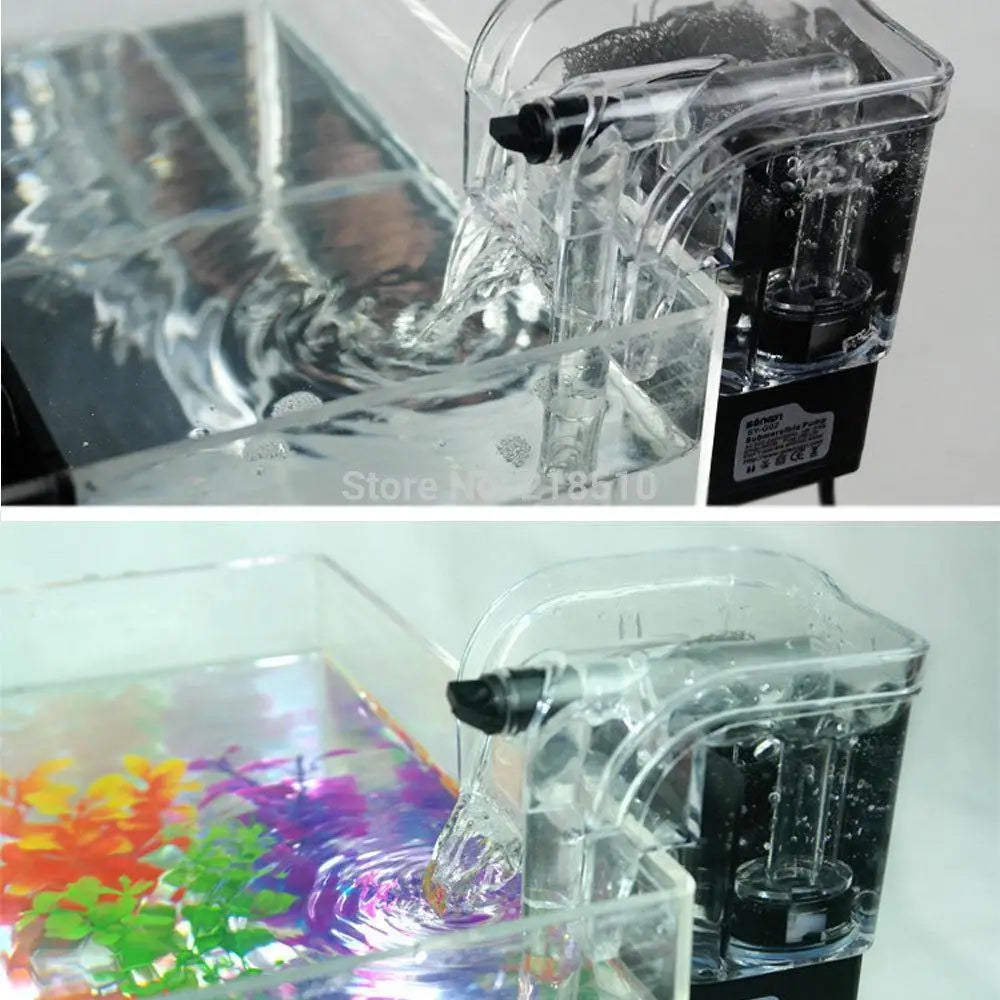 External Oxygen Pump Waterfall Filter for Fish Turtle