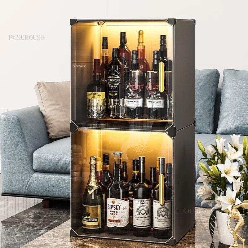 Living Room Wine Small Display Cabinet Light Luxury