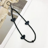 Matte Black Phone Charm Strap Lisa Mobile Phone