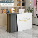 Modern wood Reception Desks Simple Supermarket Cashier Hotel