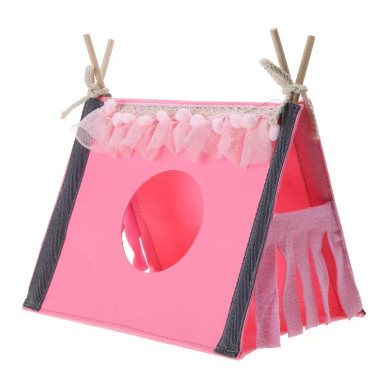 Small Animal Hideout Tent Cage House Warm Bed