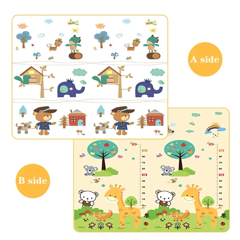 Double-sided Pattern Baby Play Mat Thicken 1/0.5cm Educational