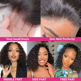 Deep Wave Short Bob Wig Human Hair 13x4