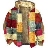 Men's Parkas Long Sleeve Coat Colorful Color Block