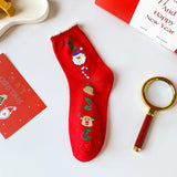 4 Pairs/Lot Children Girls Socks Christmas Socks For
