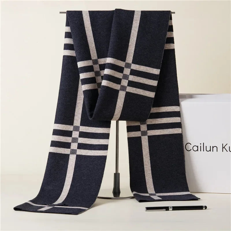 Fashion Classic Business Scarf Men Wool Scarf Soft