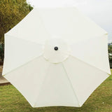 9' Patio Umbrella Outdoor Table Umbrella with 8