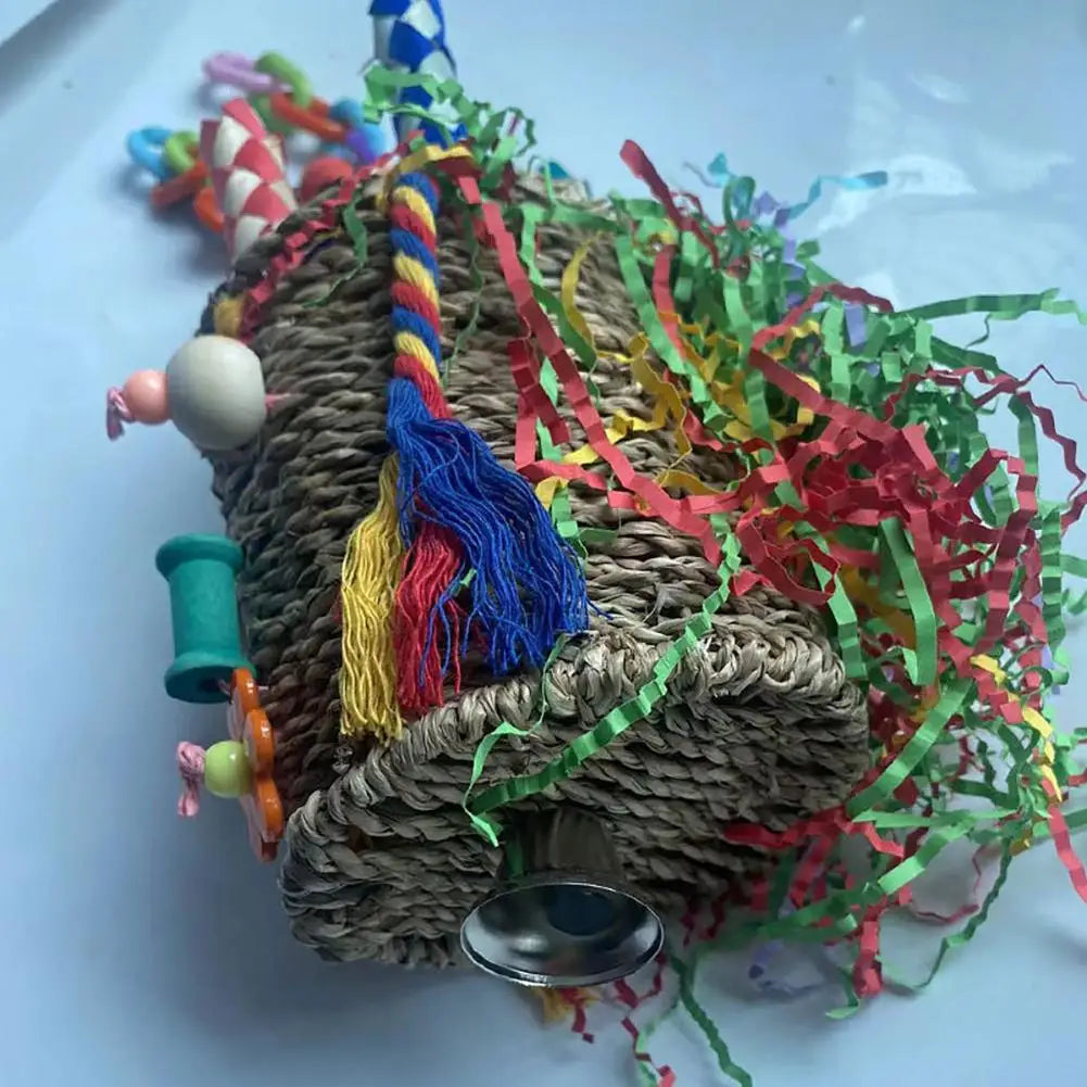 Bird Parrot Hanging Chew Toys Colorful Molar Treats