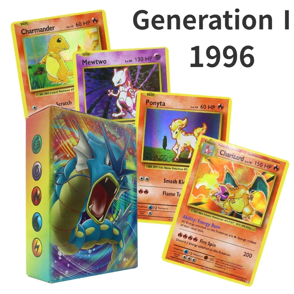 1996 Gen1 Pokemon First Edition English 60pcs Cards