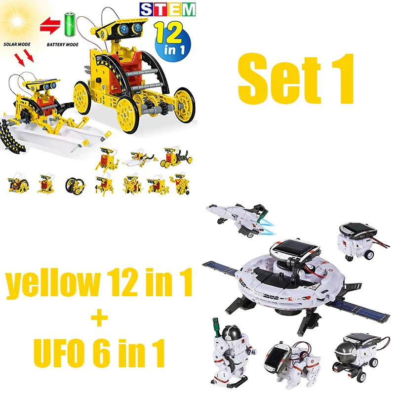 12 in 1 Science Experiment Solar Robot Toy