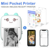 Pocket Mini Printer, Portable Bluetooth Thermal Printer for