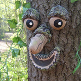 Funny Old Man Tree Face Hugger Garden Art