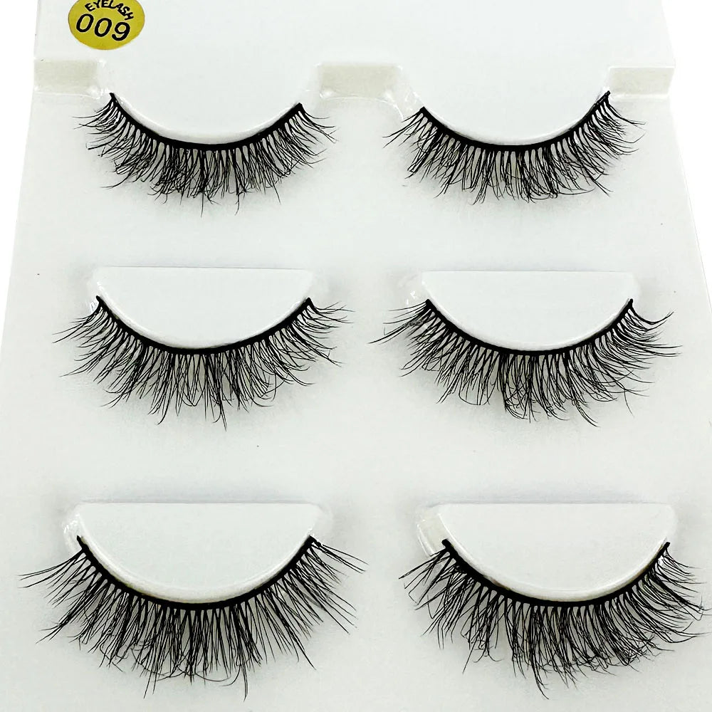 30Pairs Faux 3D Mink Eyelashes Hair Soft False