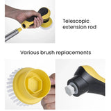 Electric Cleaning Turbo Scrub Brush Wireless Window Wall