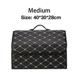 Car Storage Boxes Folding Auto Organizer Box PU