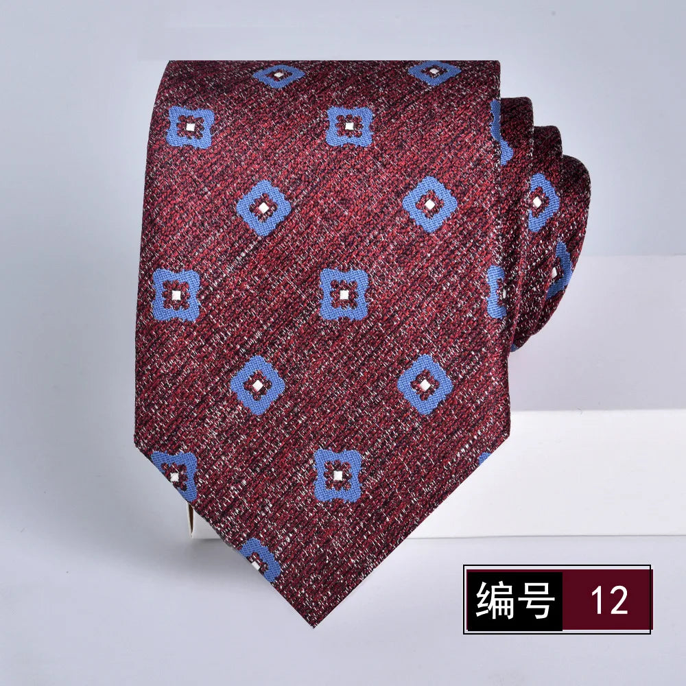 ties for men 2024 Luxury Wine Red Groom