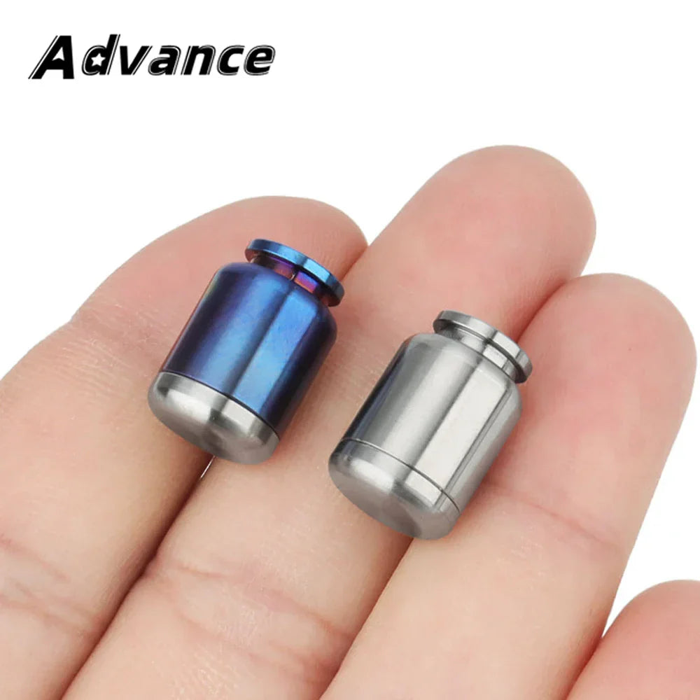 TC4 Titanium Alloy Bottle Shape Paracord Bead Necklace