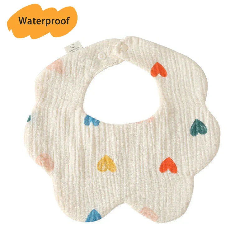 New Thickened 7 Layers Cotton Waterproof Baby Bibs